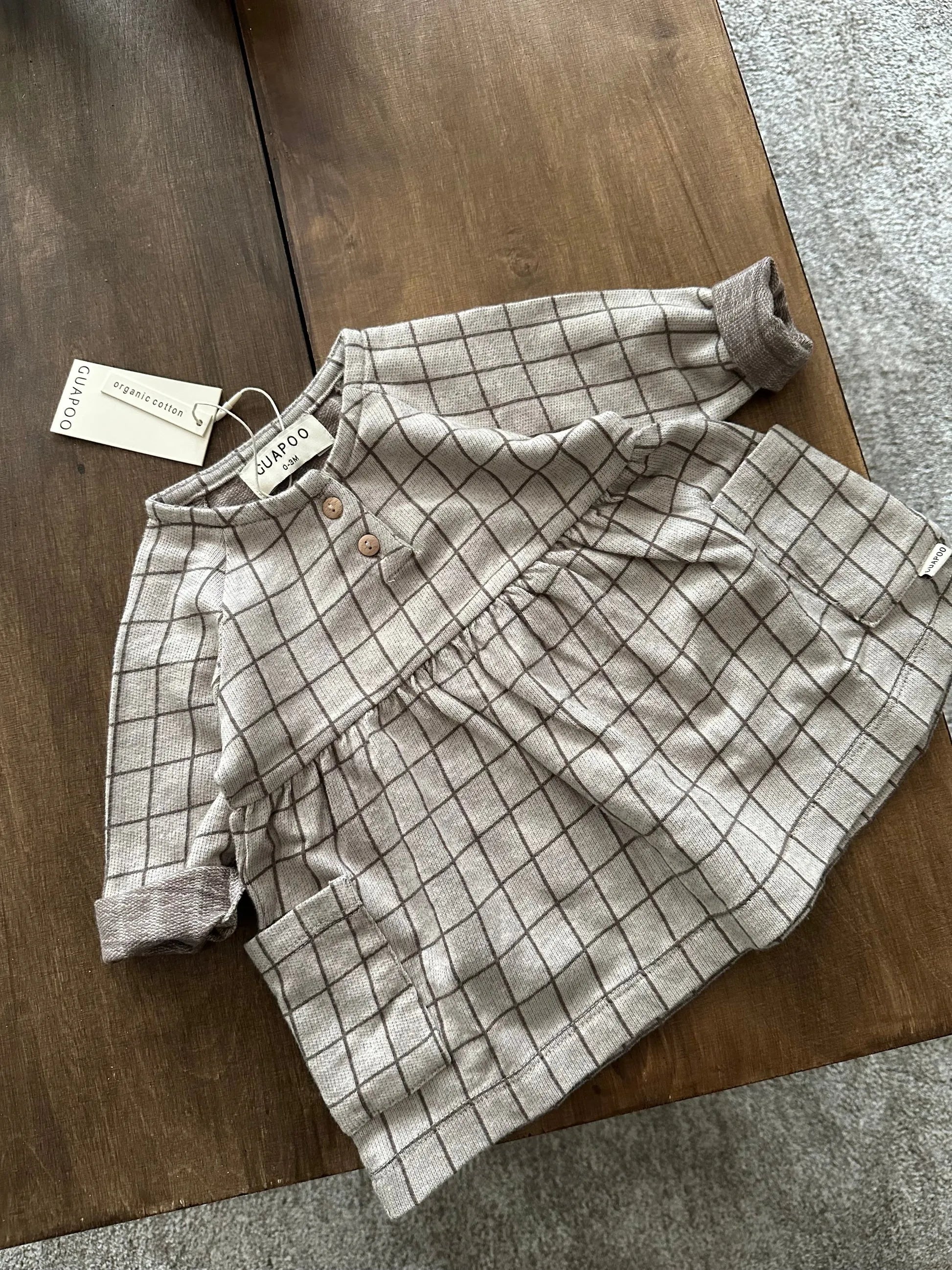 Abito Check Beige/Marrone Guapoo