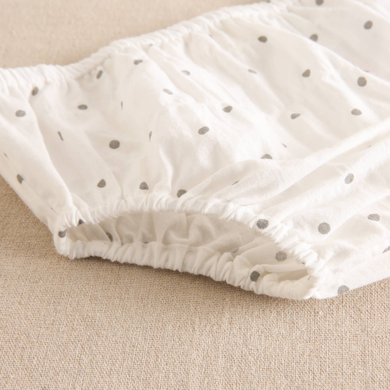 Abito per neonata con slip a righe bianche e grigie | Dadati