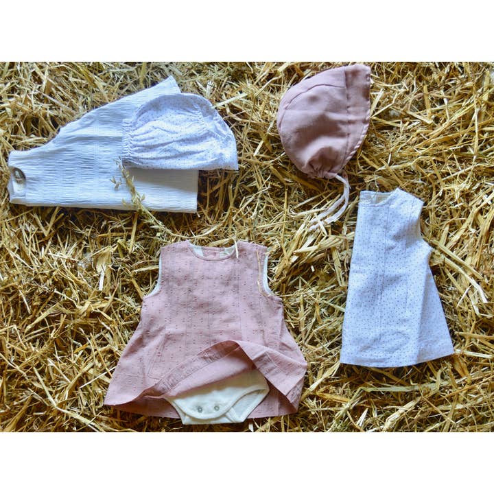 Abito Rosa antico in cotone | OPILILAI