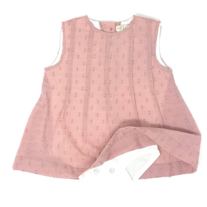 Abito Rosa antico in cotone | OPILILAI