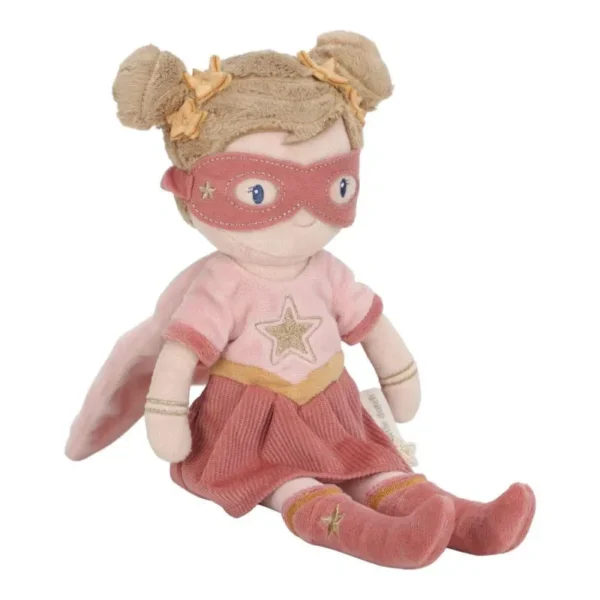 Bambola morbida Supereroe Rosa 35cm Little Dutch