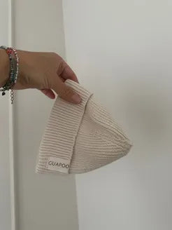 Berretto In Maglia Crema Guapoo