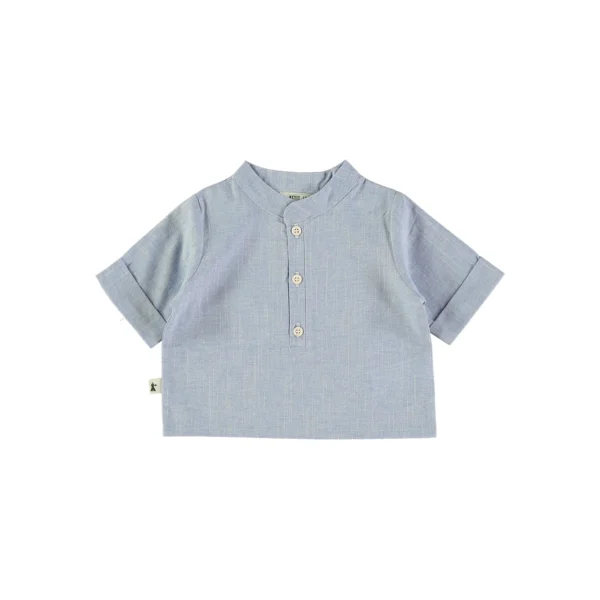 Camicia collo coreana Petit Indi
