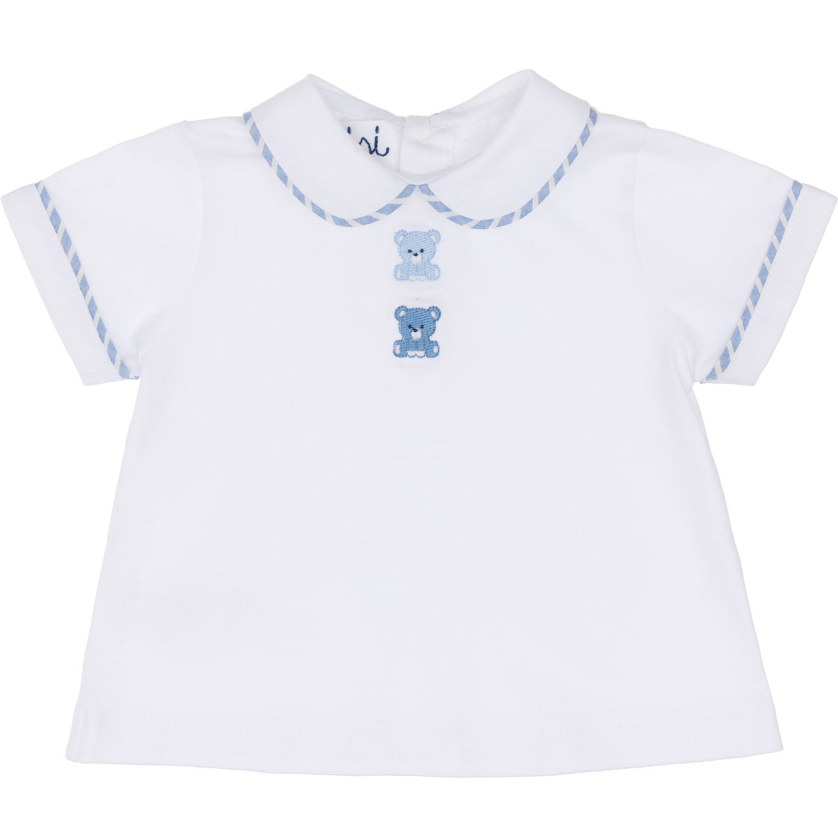 Camicia in jersey con ricamo orsetti Malvi