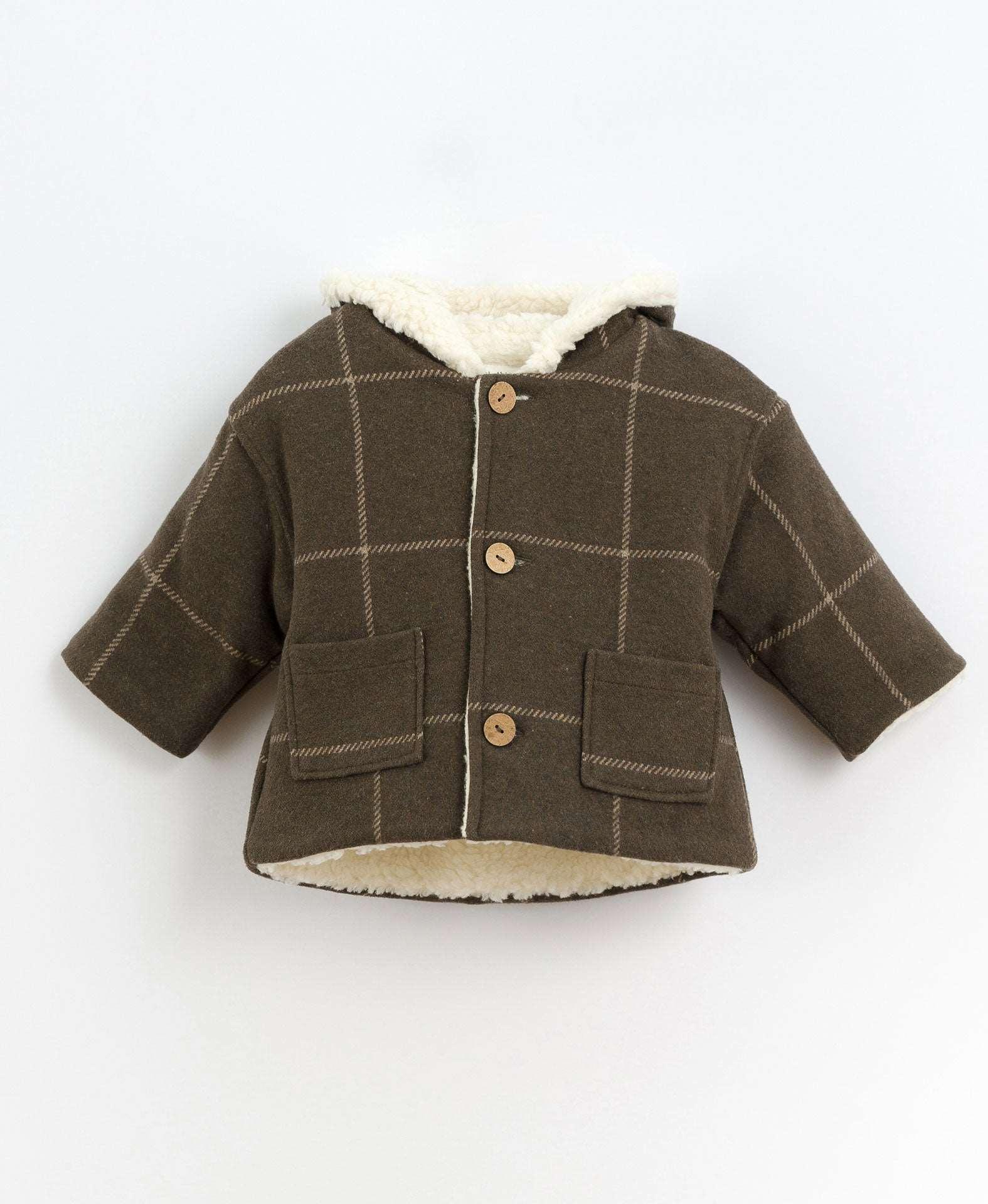 Cappotto con bottoni e pelo interno Play Up