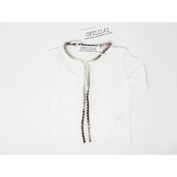 Cardigan Bianco in cotone | OPILILAI
