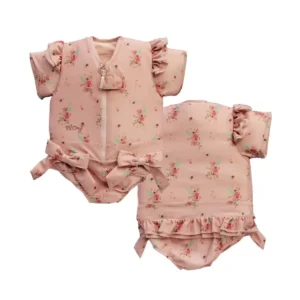 Costume da bagno galleggiante Fleurette per bambine: sicurezza e sviluppo Plouf Safety Concept