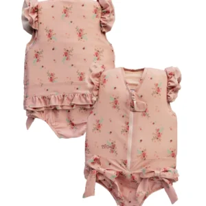 Costume da bagno galleggiante Fleurette per bambine: sicurezza e sviluppo Plouf Safety Concept