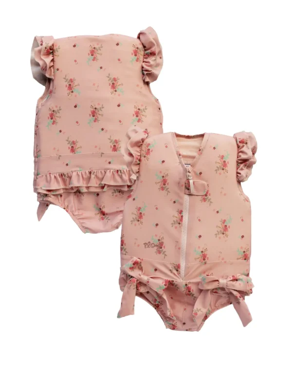 Costume da bagno galleggiante Fleurette per bambine: sicurezza e sviluppo Plouf Safety Concept
