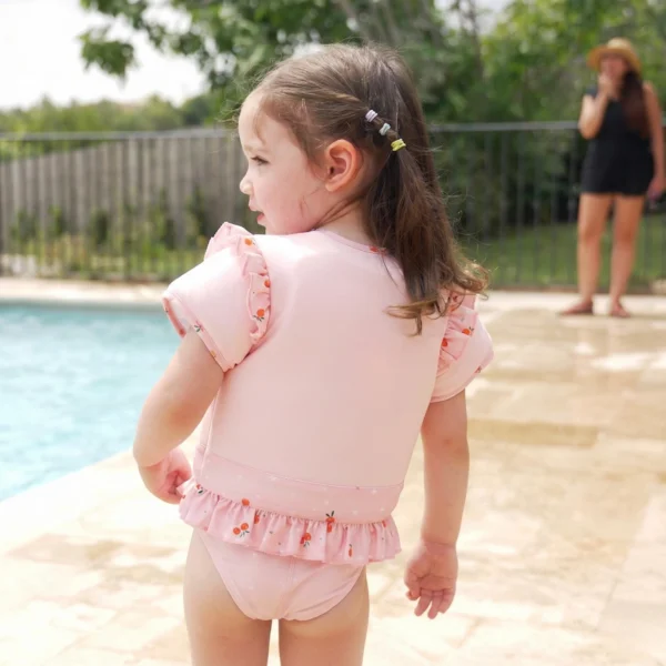 Costume da bagno galleggiante per bambina: Clémousse Plouf Safety Concept