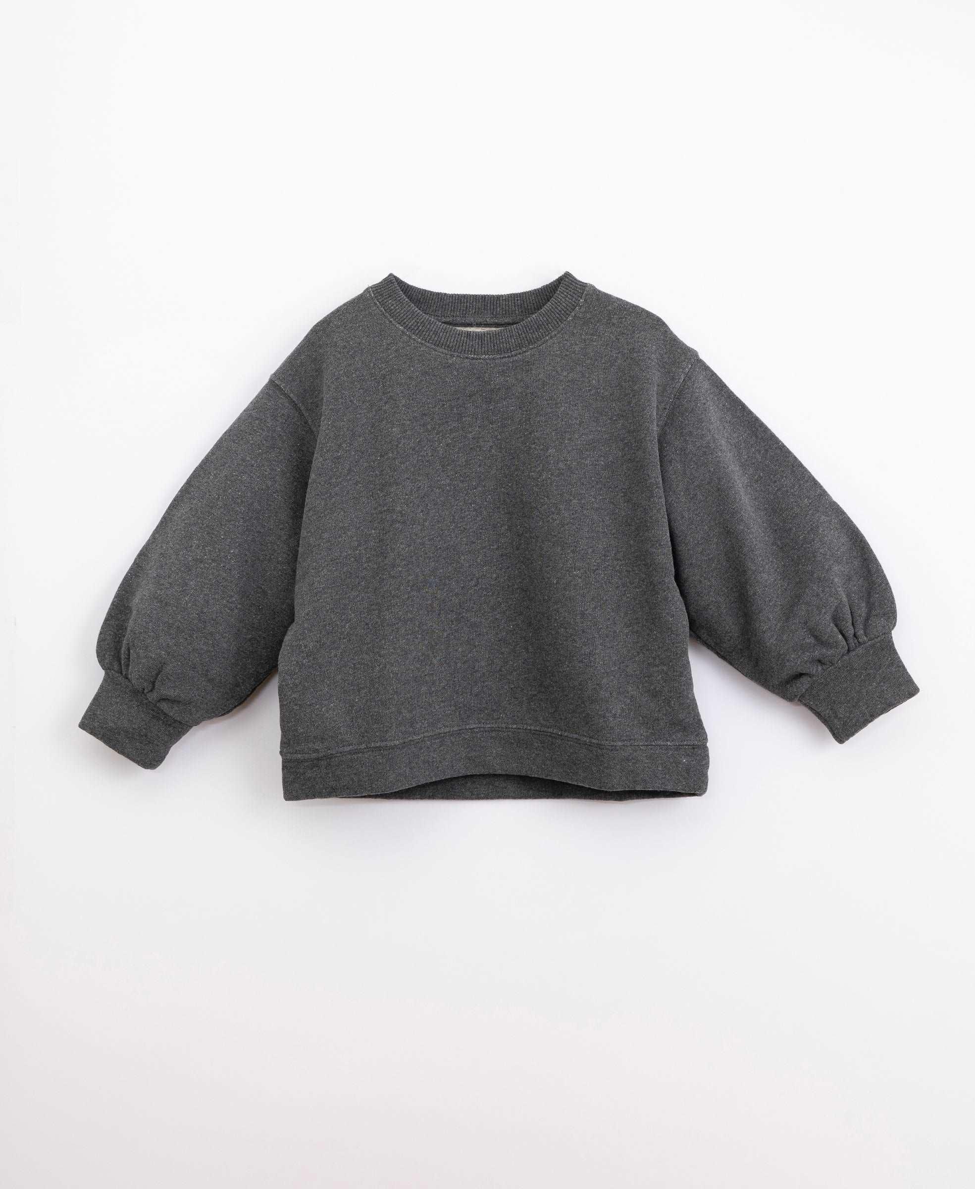 Felpa in maglina di cotone con maniche larghe Play Up