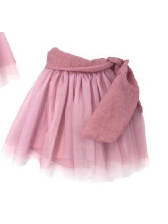 Gonna Tulle Rosa Antico | OPILILAI