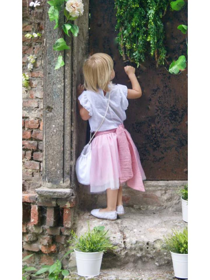 Gonna Tulle Rosa Antico | OPILILAI