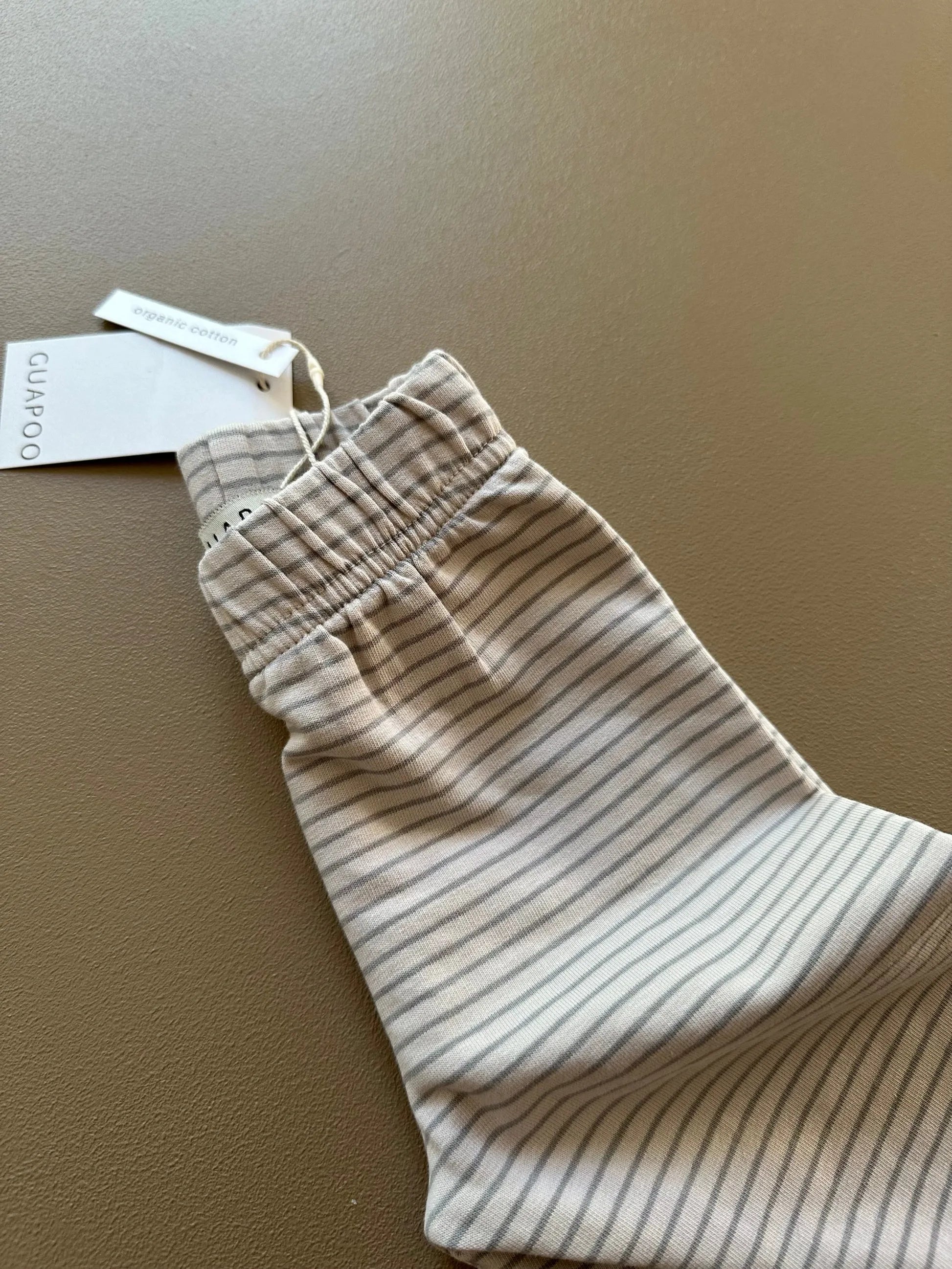 Leggings In Felpa A Strisce Grigie Guapoo
