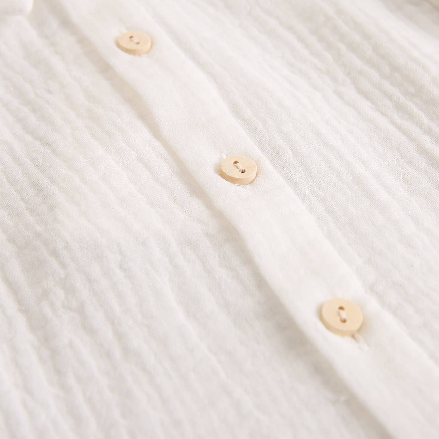 Maglia bianca a maniche lunghe per neonato con colletto baby | Dadati