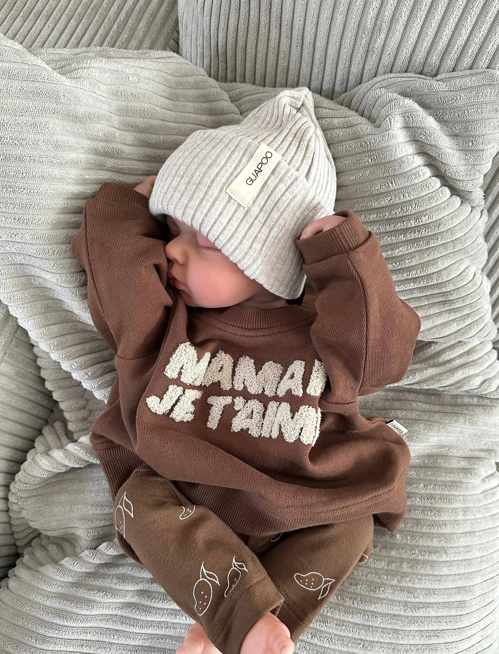Maglia Cacao Maman Je T'aime Guapoo