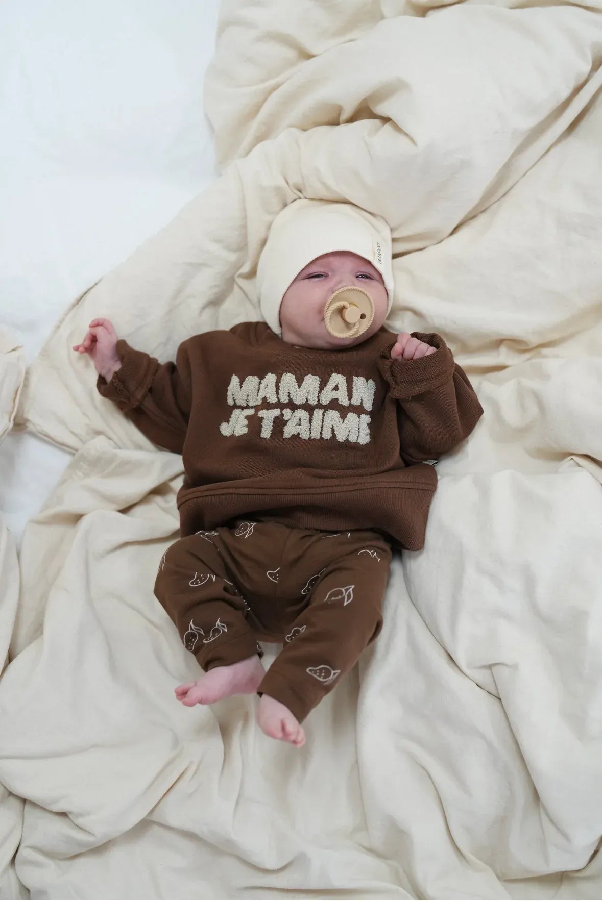 Maglia Cacao Maman Je T'aime Guapoo