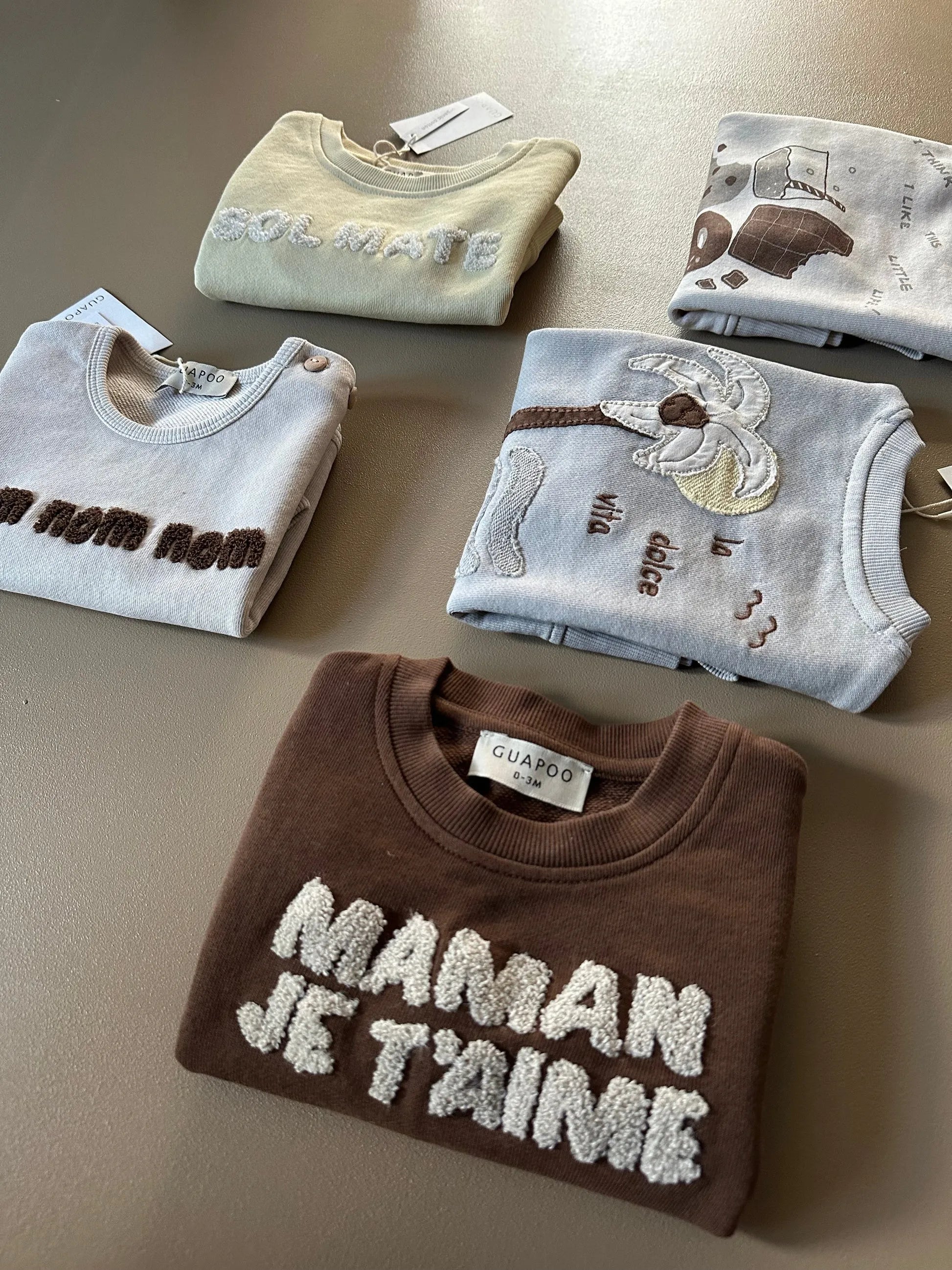 Maglia Cacao Maman Je T'aime Guapoo
