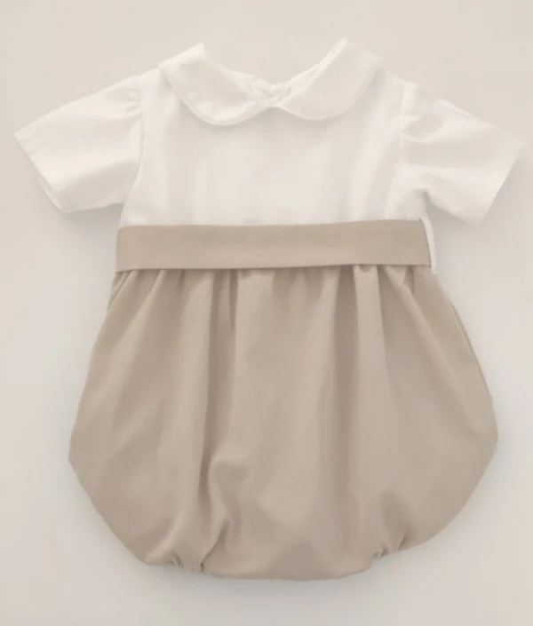 Pagliaccetto Bianco e Beige Maria Chicória
