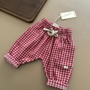 Pantaloni A Quadri Bordeaux Guapoo
