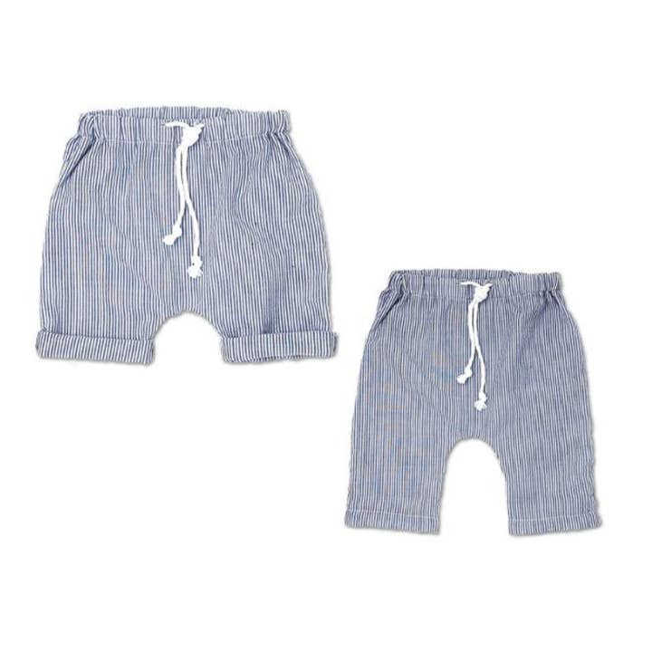 Pantaloni Blu a righe in cotone | OPILILAI