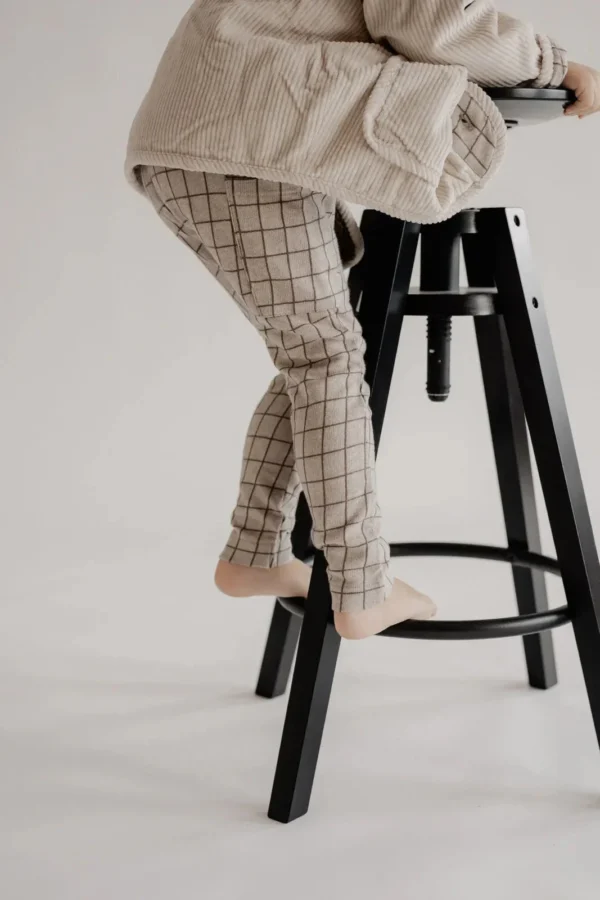 Pantaloni Check Beige/Marrone Guapoo