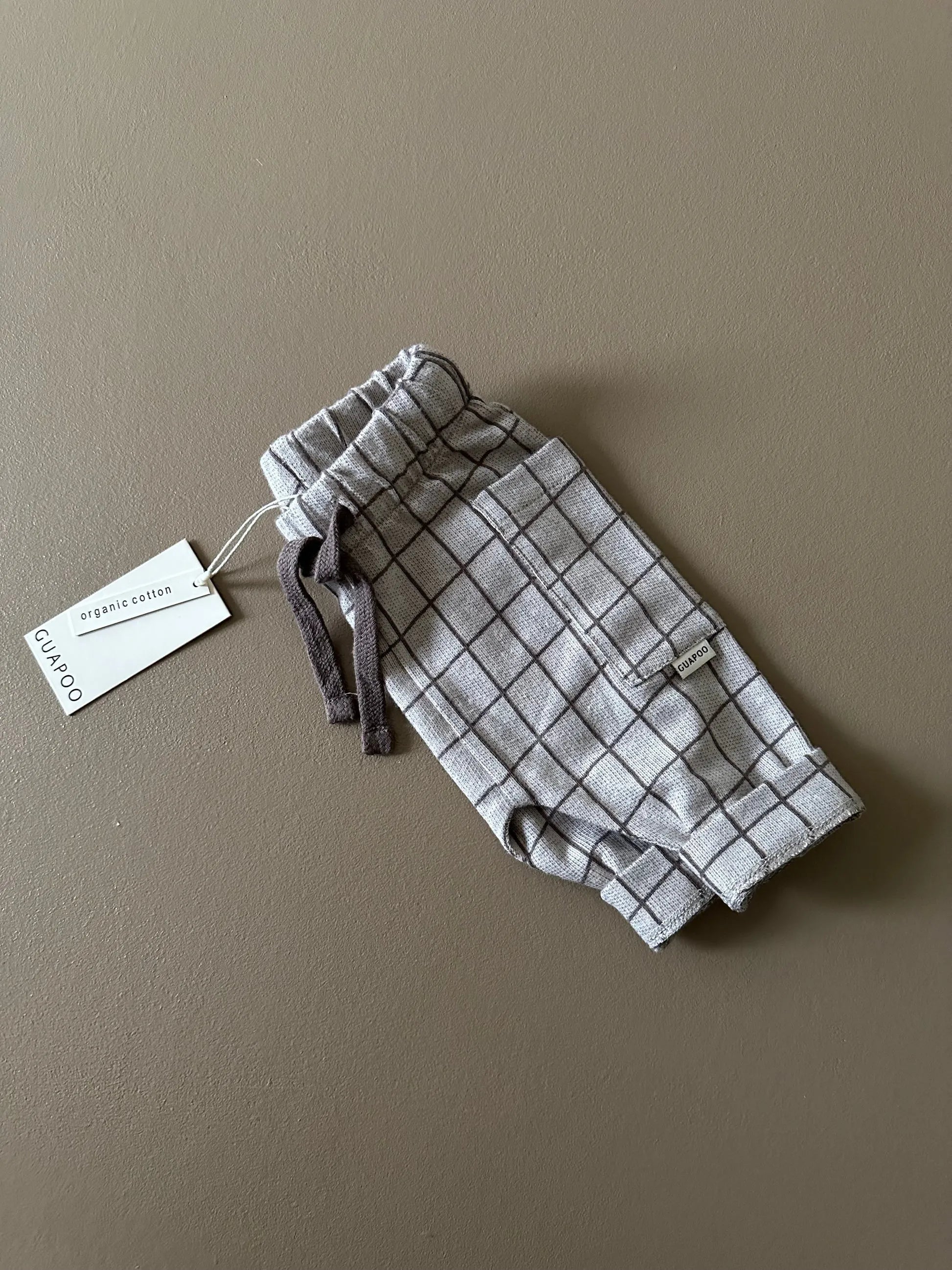 Pantaloni Check Beige/Marrone Guapoo