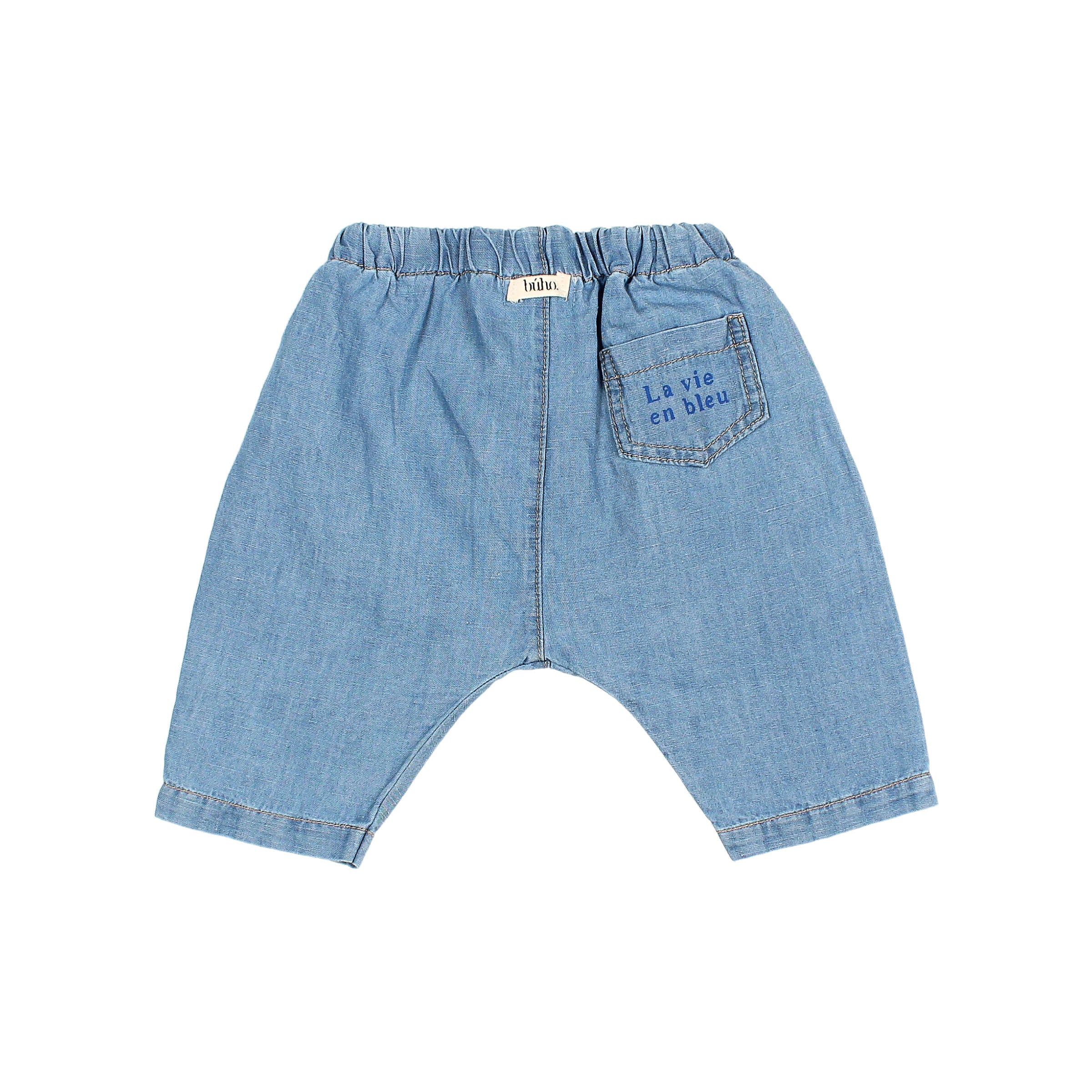Pantaloni denim in lino Buho