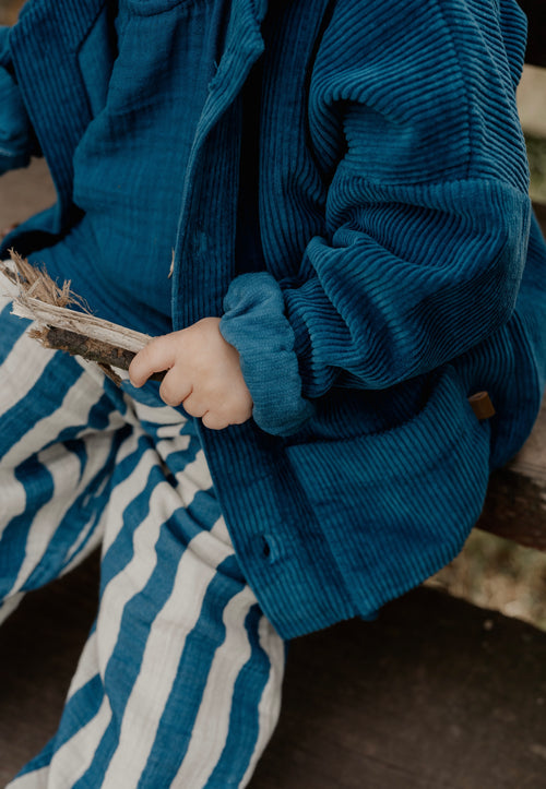 PANTALONI IN MUSSOLA A RIGHE | Guapoo