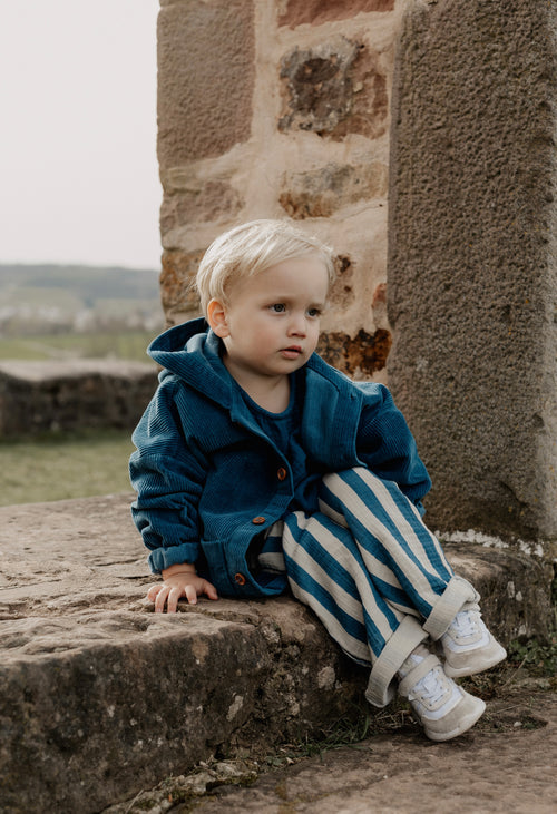 PANTALONI IN MUSSOLA A RIGHE | Guapoo