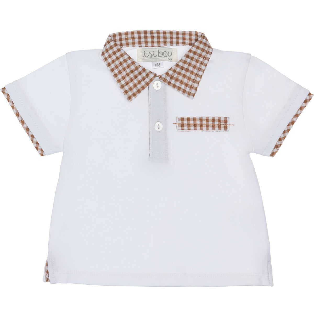 Polo bimbo in jersey con rifiniture Malvi