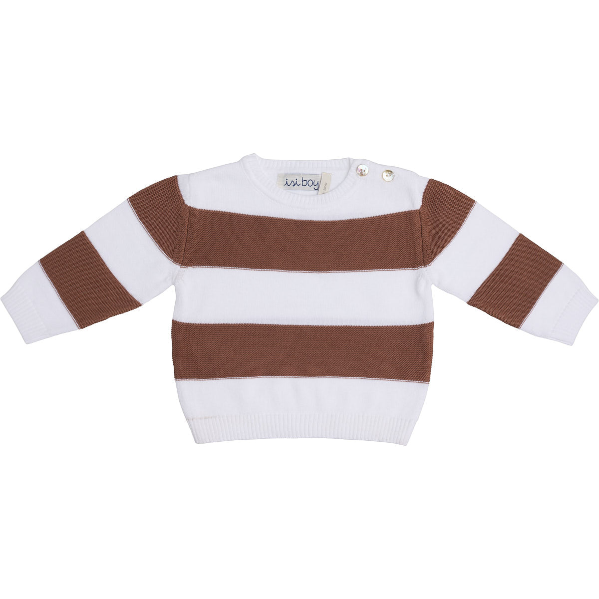 Pullover bimbo in cotone a righe Malvi