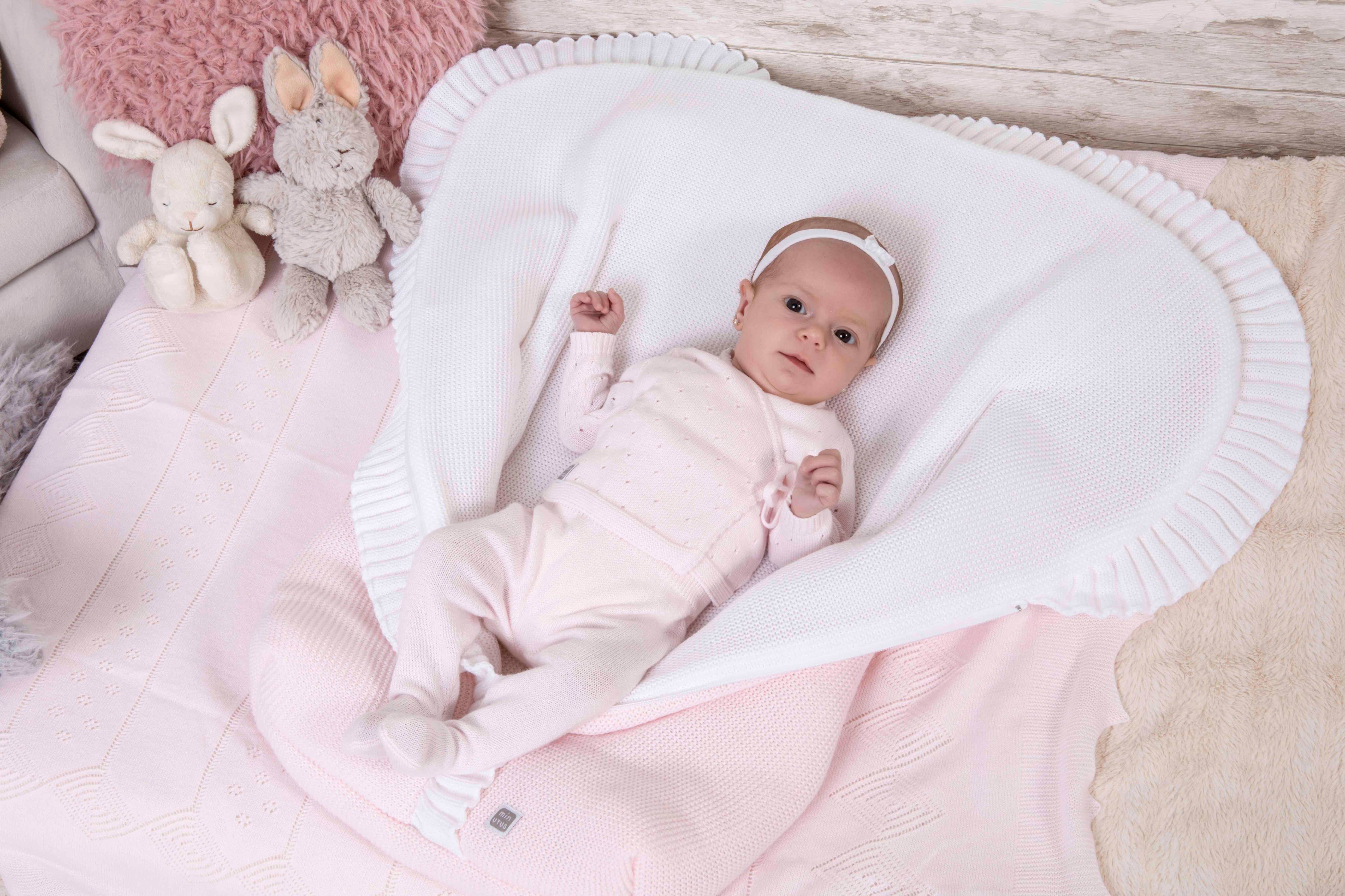 Set Per Neonato 100% Cotone - 2 Pezzi - Rosa Minutus