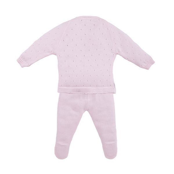 Set Per Neonato 100% Cotone - 2 Pezzi - Rosa Minutus