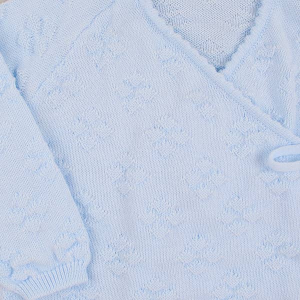 Set Per Neonato 100% Cotone Organico- 3 Pezzi - Azzurro Minutus