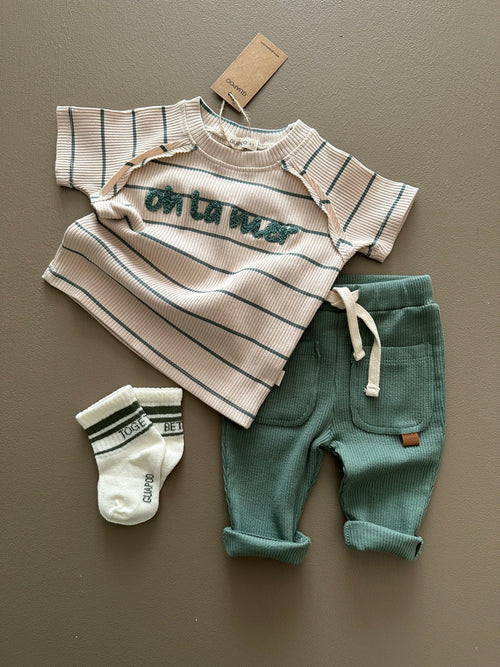 T-SHIRT A COSTINE "OH LA MER" | Guapoo