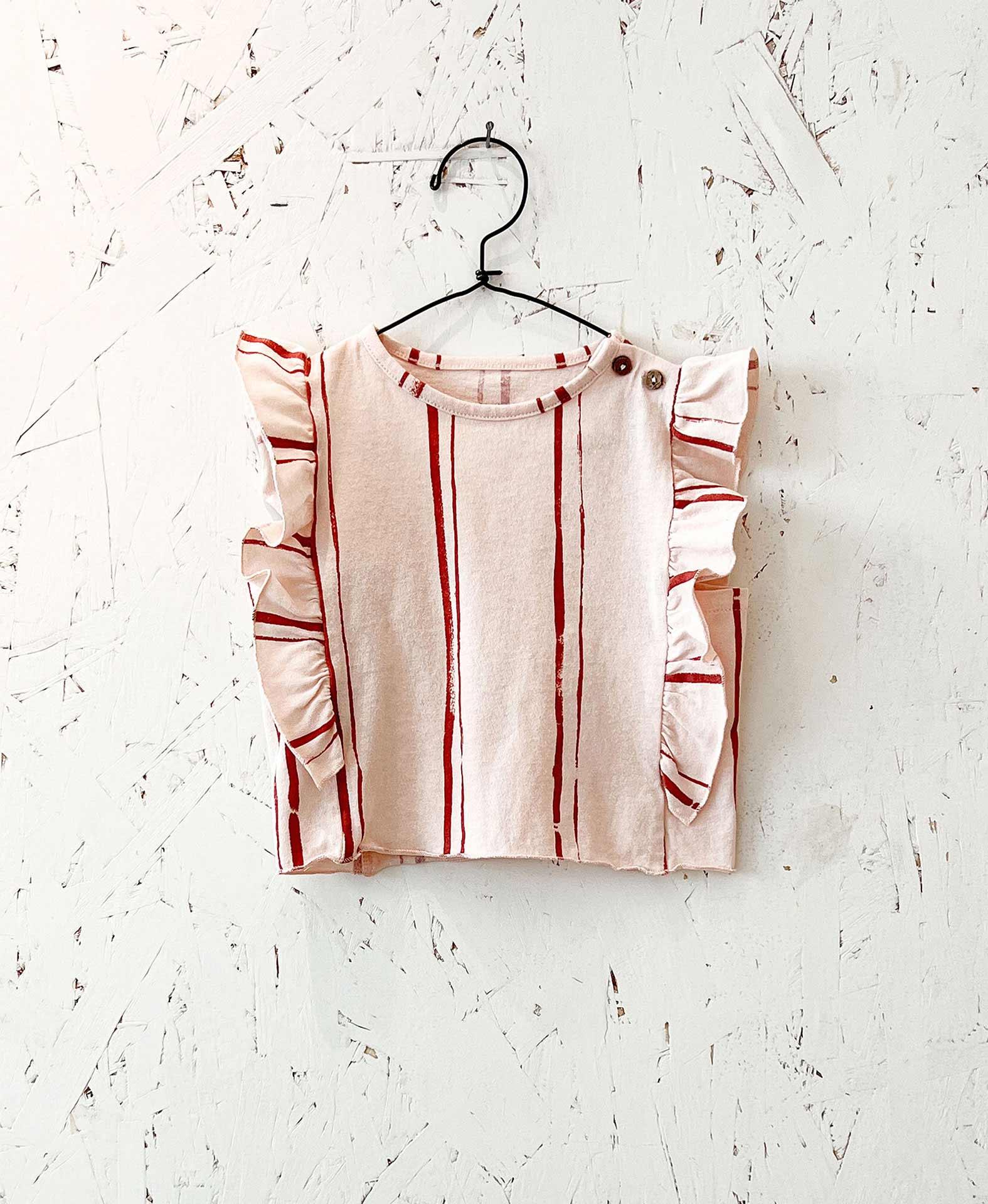 T-shirt a righe volant Play Up