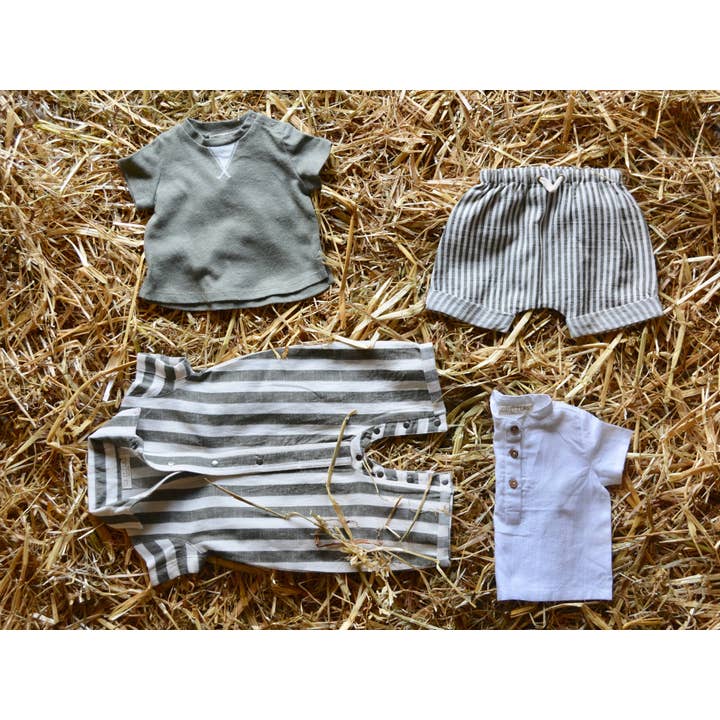 T-Shirt in cotone girocollo Verde | OPILILAI