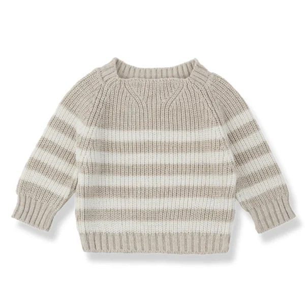 Maglione beige a righe 1+ in the family